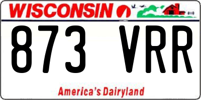 WI license plate 873VRR