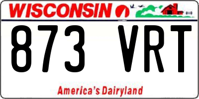 WI license plate 873VRT
