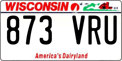 WI license plate 873VRU