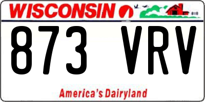WI license plate 873VRV