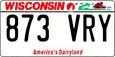 WI license plate 873VRY