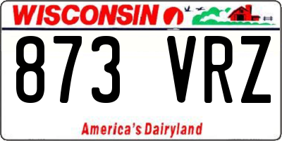 WI license plate 873VRZ