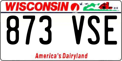 WI license plate 873VSE