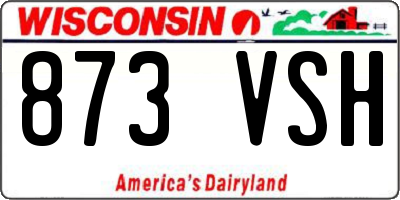 WI license plate 873VSH