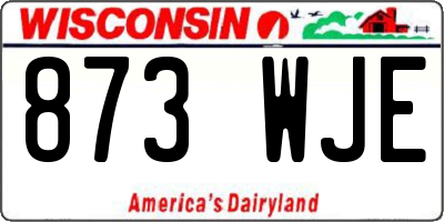WI license plate 873WJE