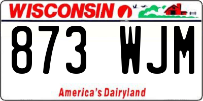 WI license plate 873WJM