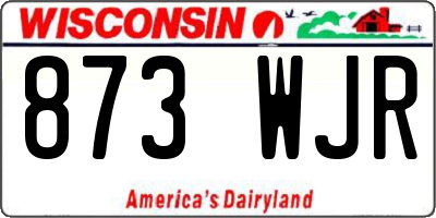 WI license plate 873WJR