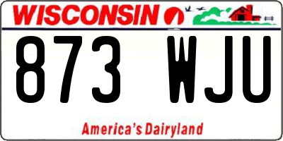 WI license plate 873WJU
