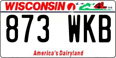 WI license plate 873WKB