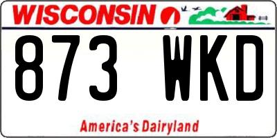 WI license plate 873WKD