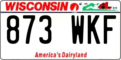 WI license plate 873WKF