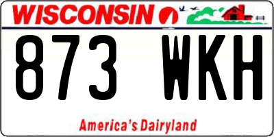 WI license plate 873WKH