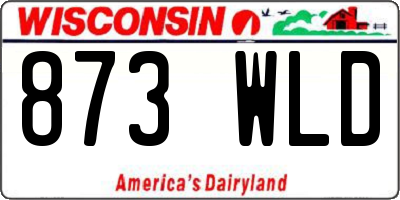 WI license plate 873WLD