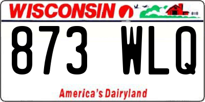 WI license plate 873WLQ