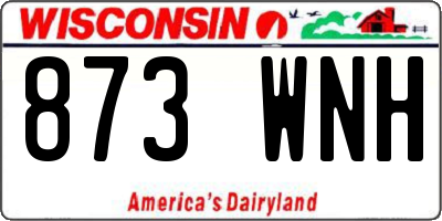 WI license plate 873WNH