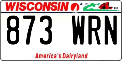 WI license plate 873WRN