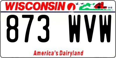 WI license plate 873WVW