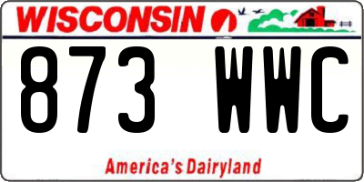 WI license plate 873WWC