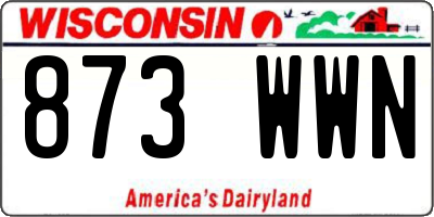 WI license plate 873WWN