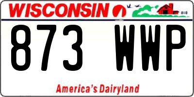 WI license plate 873WWP