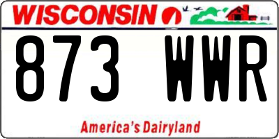 WI license plate 873WWR