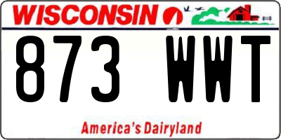 WI license plate 873WWT