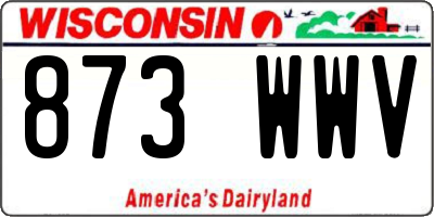 WI license plate 873WWV