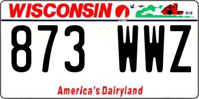 WI license plate 873WWZ