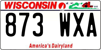WI license plate 873WXA