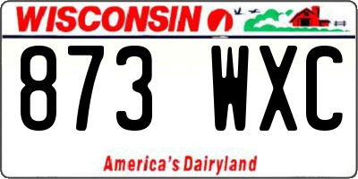 WI license plate 873WXC