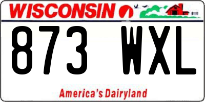 WI license plate 873WXL