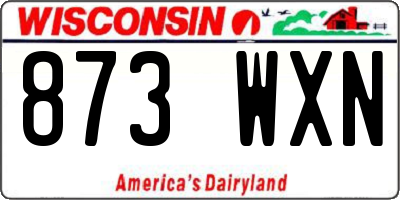 WI license plate 873WXN