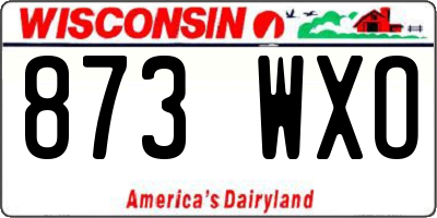 WI license plate 873WXO