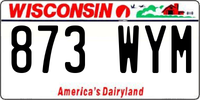 WI license plate 873WYM