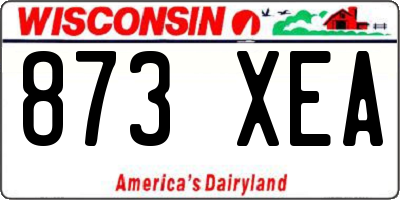 WI license plate 873XEA