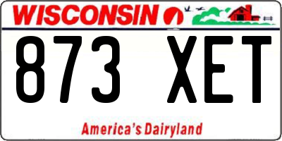 WI license plate 873XET