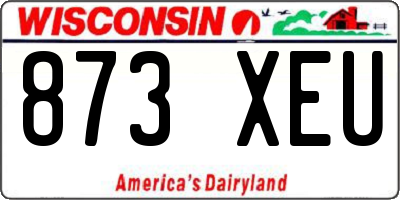 WI license plate 873XEU