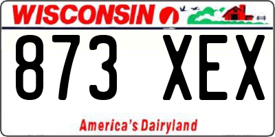WI license plate 873XEX
