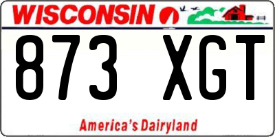 WI license plate 873XGT
