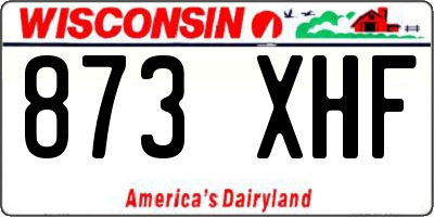 WI license plate 873XHF