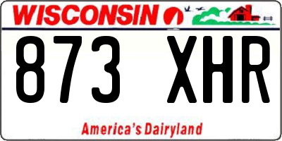 WI license plate 873XHR