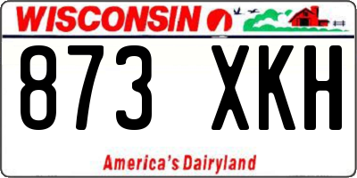 WI license plate 873XKH