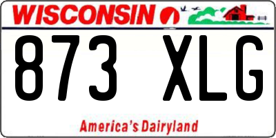 WI license plate 873XLG