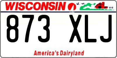 WI license plate 873XLJ