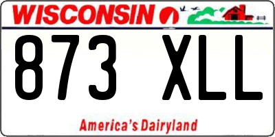 WI license plate 873XLL
