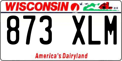 WI license plate 873XLM