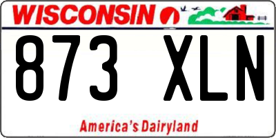 WI license plate 873XLN