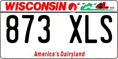 WI license plate 873XLS