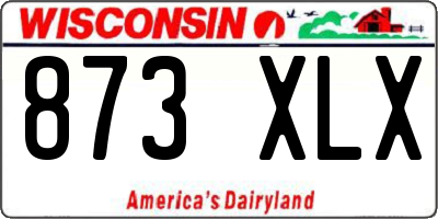 WI license plate 873XLX