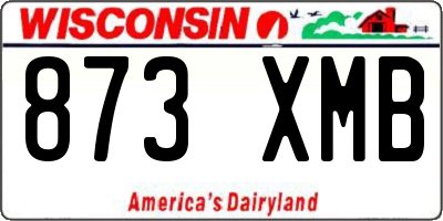 WI license plate 873XMB